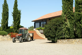 Kantoor van Poggio Antico, producent van Brunello di Montalcino.