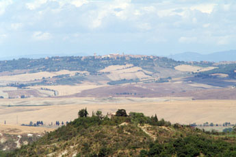 Pienza gezien vanuit Contignano